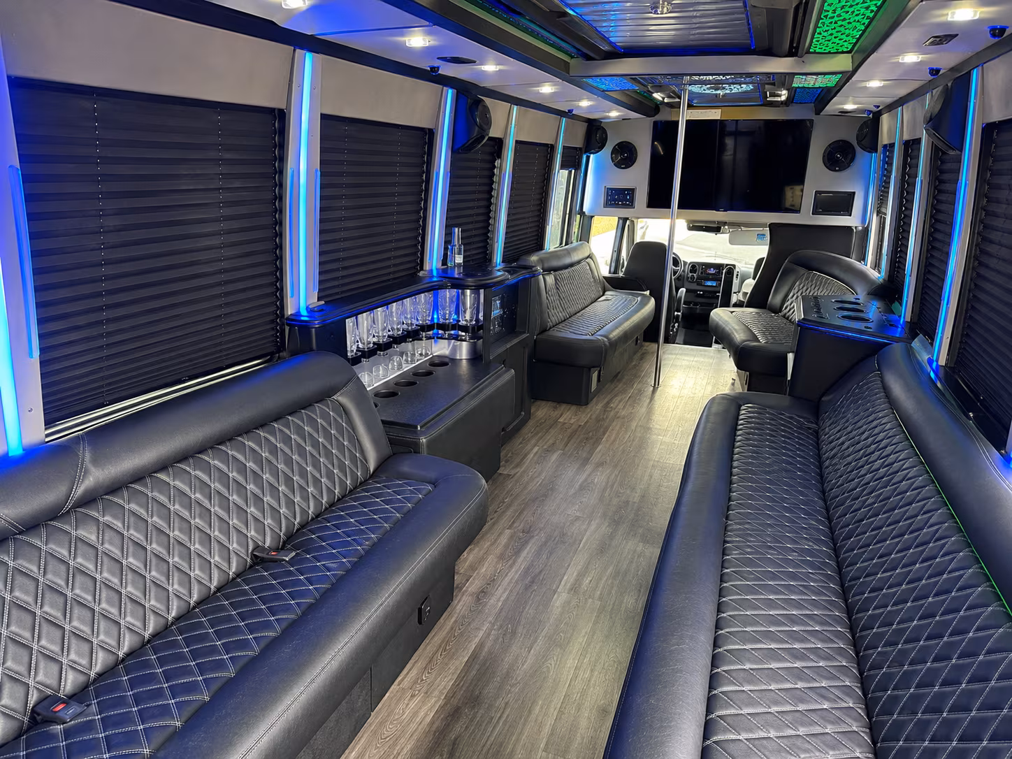 Clearwater Bachelor & Bachelorette Transportation party bus exterior