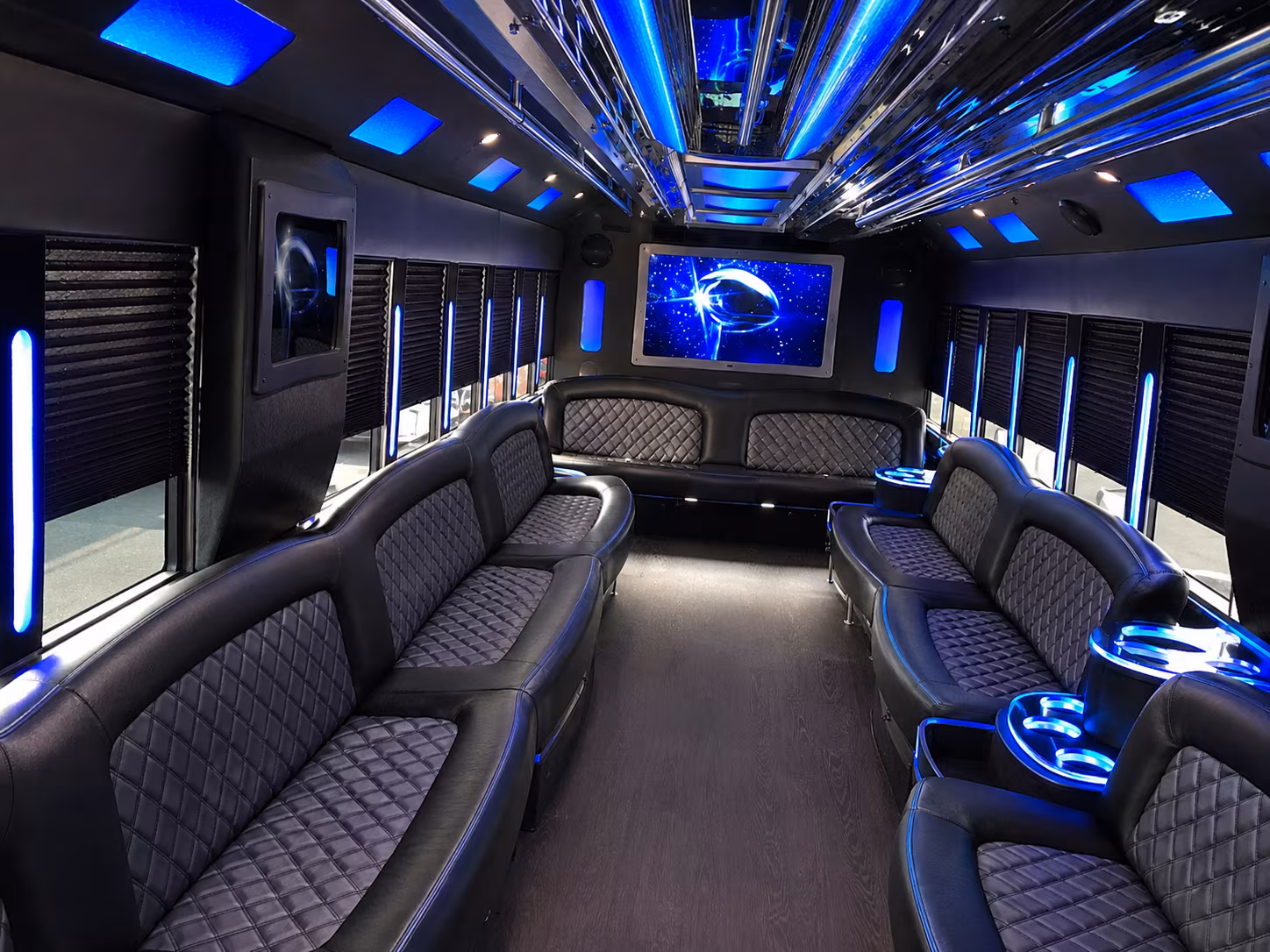 Clearwater Private Event Transportation party bus exterior
