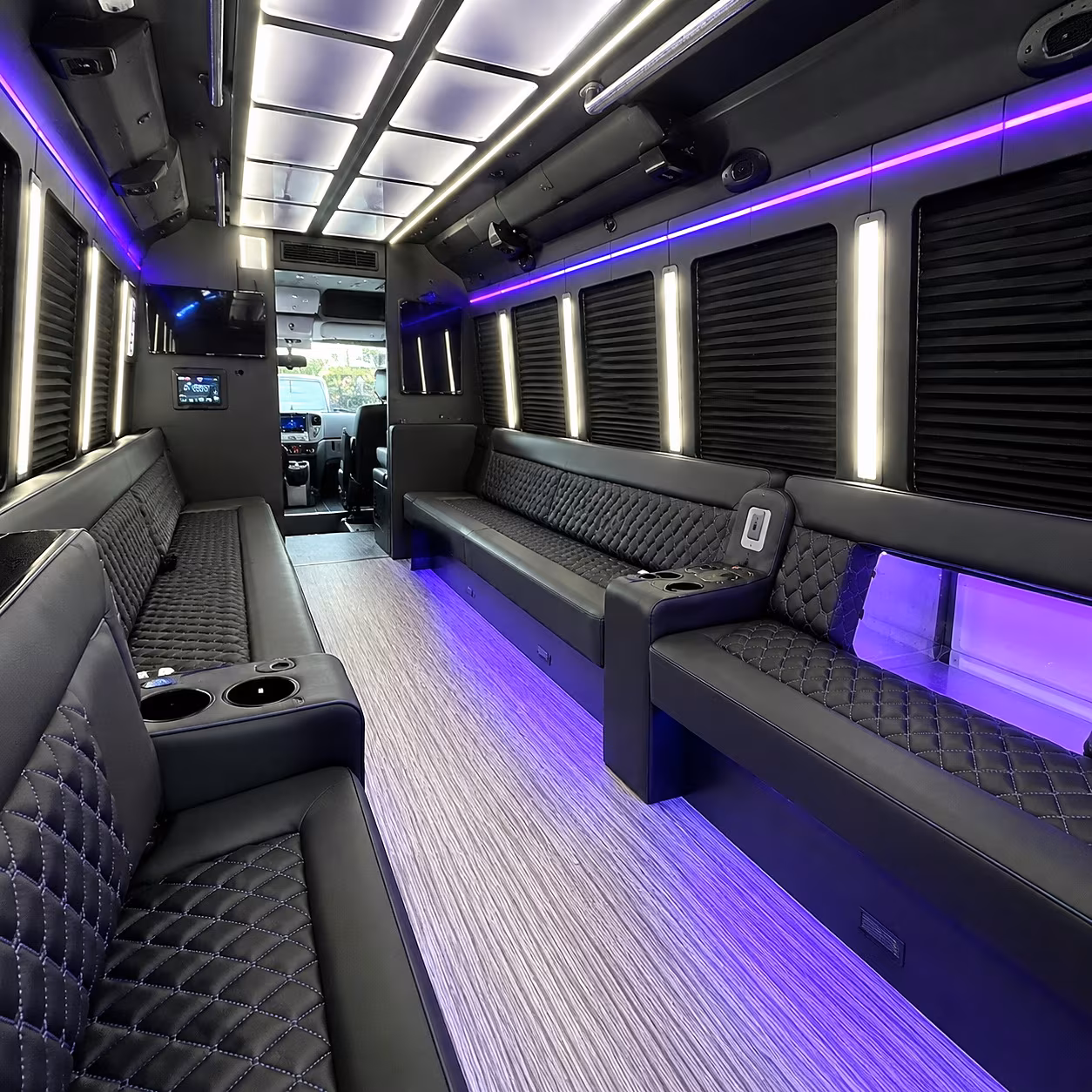Clearwater Prom & Homecoming Transportation party bus interior