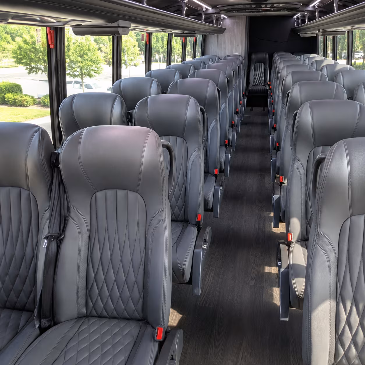 Clearwater School Event Transportation party bus interior