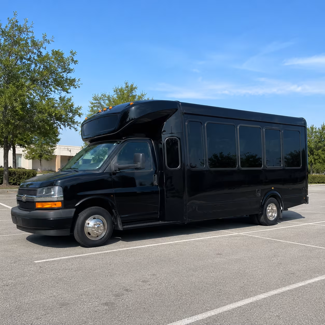 Clearwater Wedding Transportation party bus exterior
