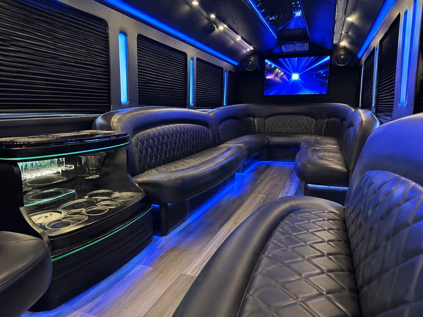 Clearwater Wedding Transportation party bus exterior