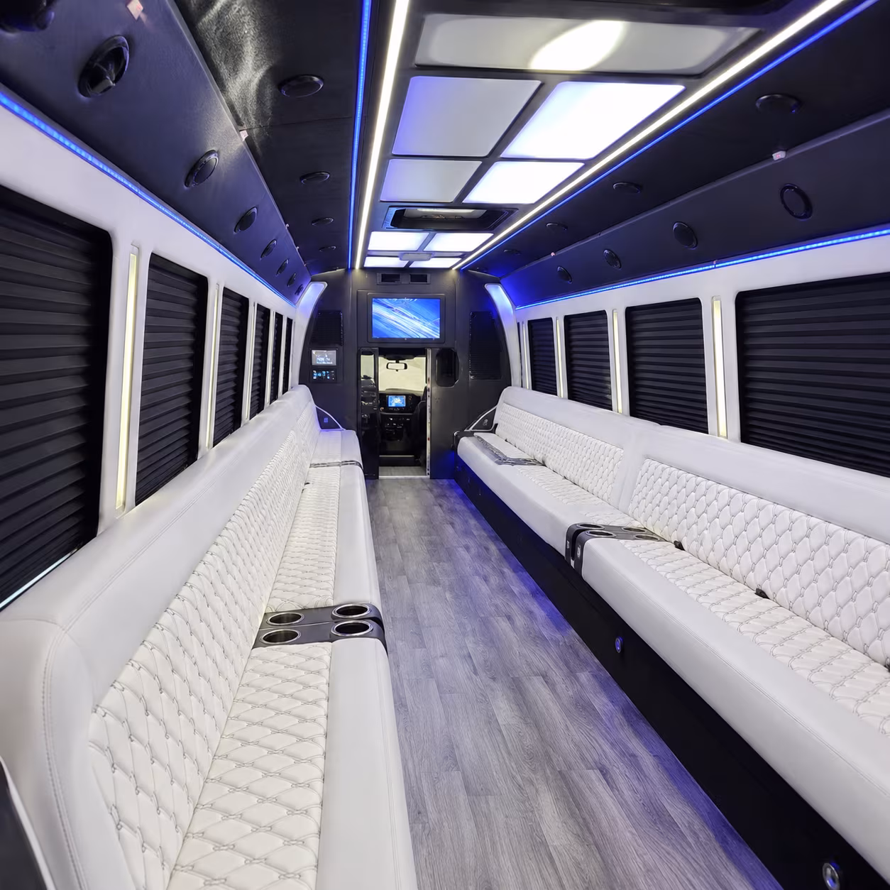 Clearwater Winery Tour & Pub Crawl Transportation party bus interior
