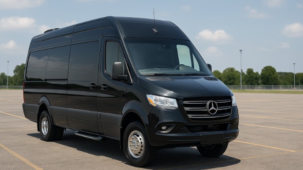 Exterior of Charter Bus Company clearwater's 15 Passenger Minibus in clearwater