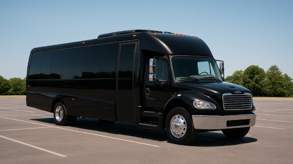 Exterior of Charter Bus Company Riverview's 20 Passenger Party Bus in Riverview