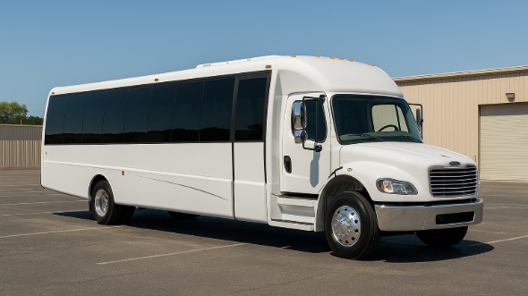 Exterior of Charter Bus Company clearwater's 25 Passenger Minibus in clearwater