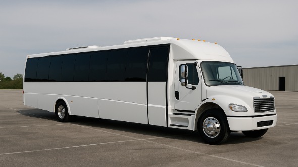 Exterior of Charter Bus Company clearwater's 28 Passenger Minibus in clearwater