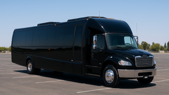Exterior of Charter Bus Company Riverview's 28 Passenger Party Bus in Riverview