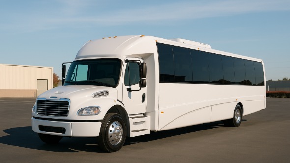 Exterior of Charter Bus Company Wesley Chapel's 28 Passenger Party Bus in Wesley Chapel