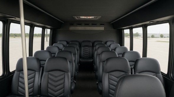 Interior of Charter Bus Company clearwater's 30 Passenger Minibus in clearwater