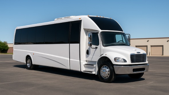 Exterior of Charter Bus Company Riverview's 30 Passenger Party Bus in Riverview