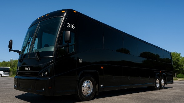 Exterior of Charter Bus Company clearwater's 40 Passenger Charter Bus in clearwater