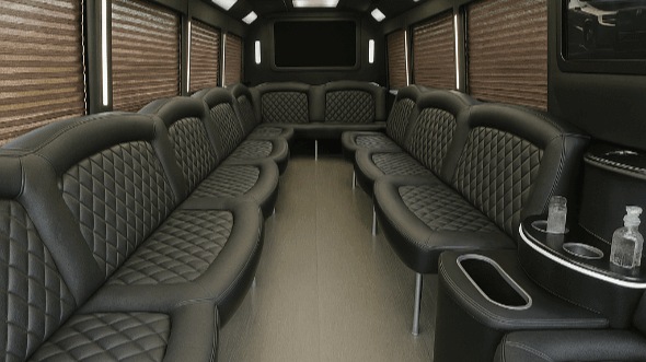 Interior of Charter Bus Company Pinellas Park's 40 Passenger Party Bus in Pinellas Park