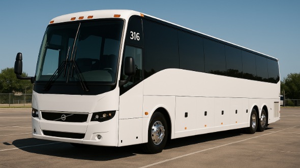 Exterior of Charter Bus Company clearwater's 44 Passenger Charter Bus in clearwater