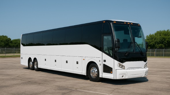 Exterior of Charter Bus Company clearwater's 47 Passenger Charter Bus in clearwater