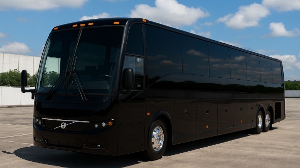 Exterior of Charter Bus Company clearwater's 48 Passenger Charter Bus in clearwater