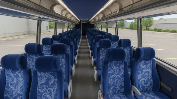 Interior of Charter Bus Company clearwater's 48 Passenger Charter Bus in clearwater