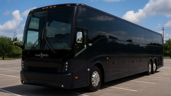 Exterior of Charter Bus Company clearwater's 50 Passenger Charter Bus in clearwater