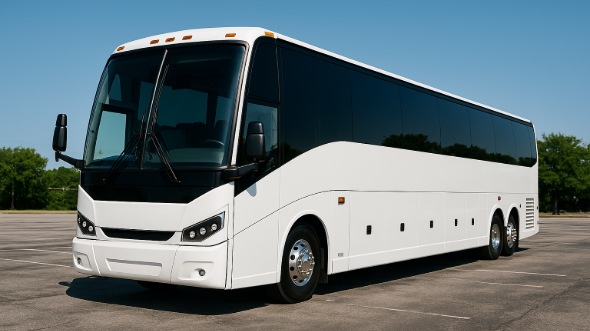 Exterior of Charter Bus Company clearwater's 51 Passenger Charter Bus in clearwater