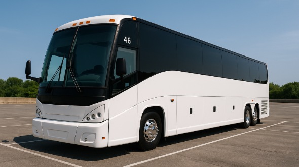 Exterior of Charter Bus Company clearwater's ADA Charter Bus in clearwater